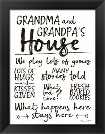 Framed Grandma and Grandpa&#39;s House Print