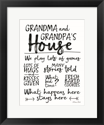 Framed Grandma and Grandpa&#39;s House Print