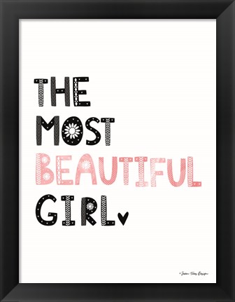 Framed Beautiful Girl Print