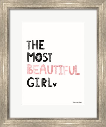 Framed Beautiful Girl Print