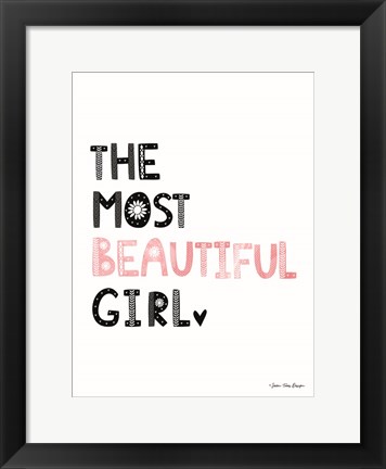 Framed Beautiful Girl Print