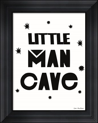 Framed Little Man Cave Print