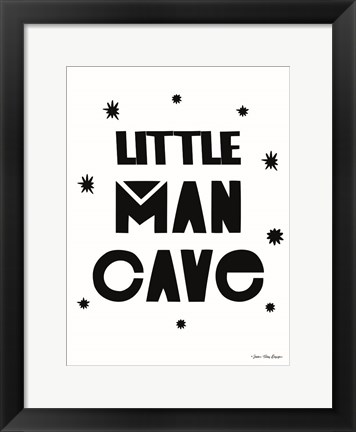 Framed Little Man Cave Print