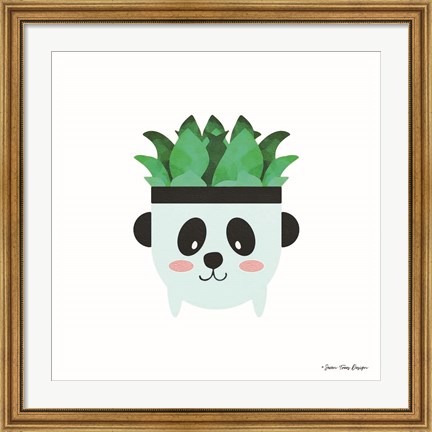 Framed Dog Plant Print