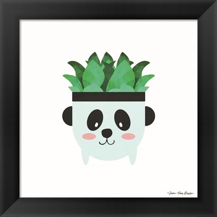 Framed Dog Plant Print