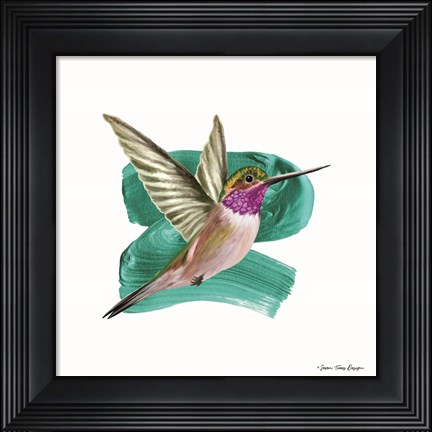 Framed Hummingbird I Print