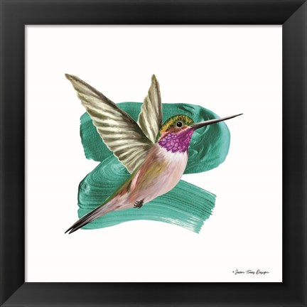 Framed Hummingbird I Print