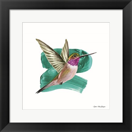 Framed Hummingbird I Print