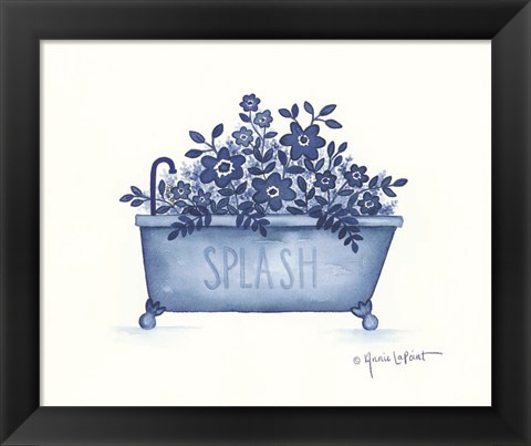 Framed Splash Tub Print