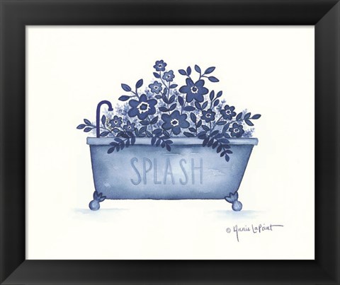 Framed Splash Tub Print