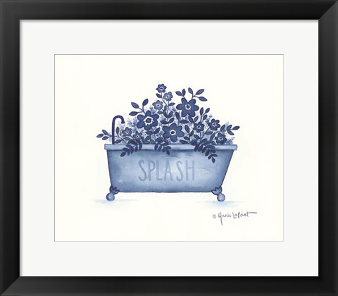 Framed Splash Tub Print