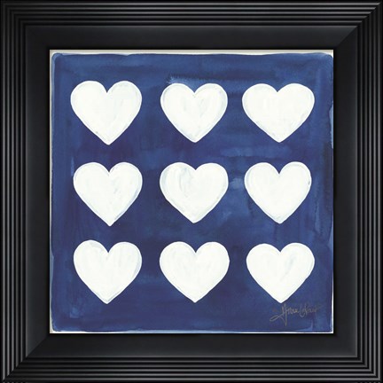 Framed Crazy Hearts Print