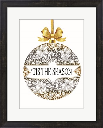 Framed &#39;Tis the Season Ornament Print