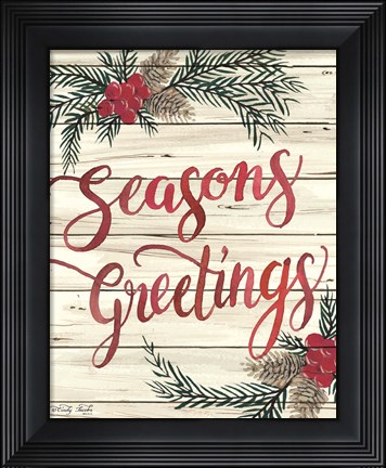 Framed Seasons Greetings Print