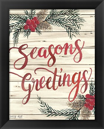 Framed Seasons Greetings Print