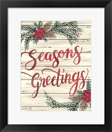 Framed Seasons Greetings Print