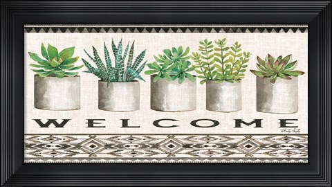 Framed Native Welcome Print