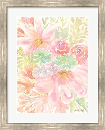Framed Mixed Floral Blooms III Print