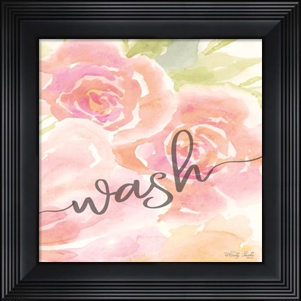 Framed Floral Wash Print