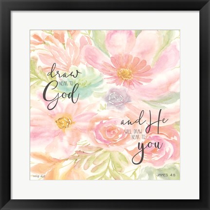 Framed Draw Near to God Print