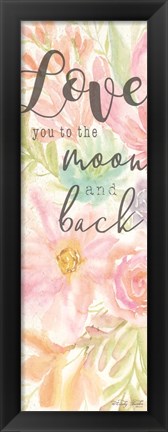 Framed I Love You to the Moon and Back Print