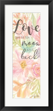 Framed I Love You to the Moon and Back Print