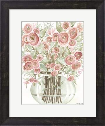 Framed Blush Roses Print