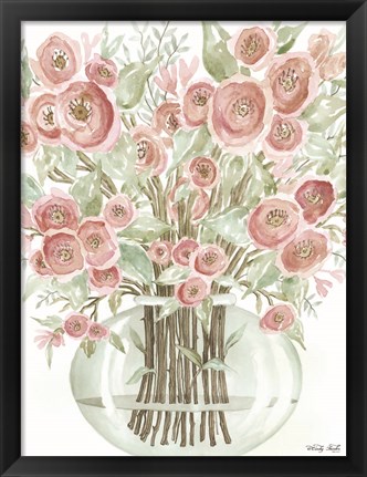 Framed Blush Roses Print