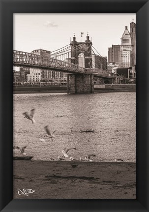 Framed Suspension Bridge I Print