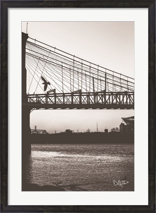 Framed Suspension Bridge II Print