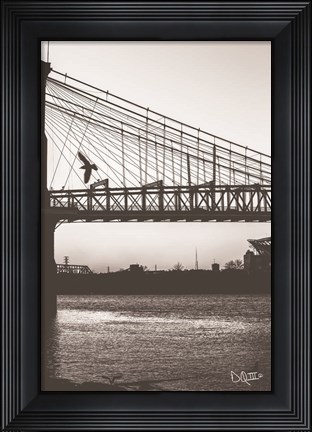 Framed Suspension Bridge II Print
