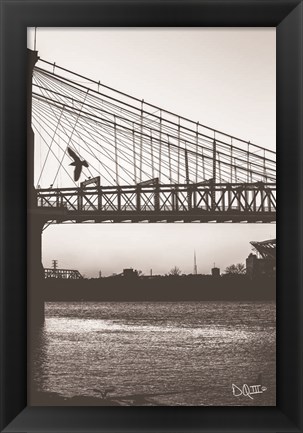 Framed Suspension Bridge II Print