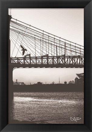 Framed Suspension Bridge II Print