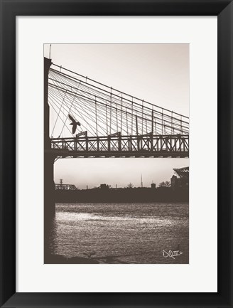 Framed Suspension Bridge II Print