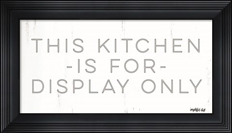 Framed Display Only Print