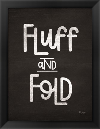 Framed Fluff and Fold Print