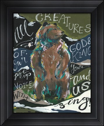 Framed All Creatures Print