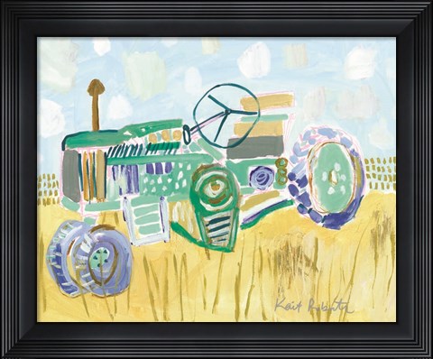 Framed I&#39;d Rather Be Stuck in the Mud Than Traffic Print