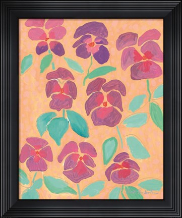 Framed Ya Pansy Print