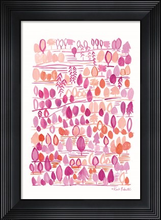 Framed Dreaming of the Forest in the Morning Print