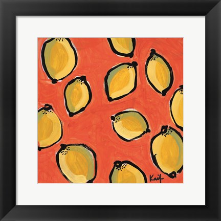 Framed Lemon Fresh Print