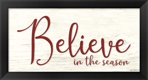 Framed Believe in the Season Print