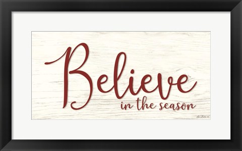 Framed Believe in the Season Print