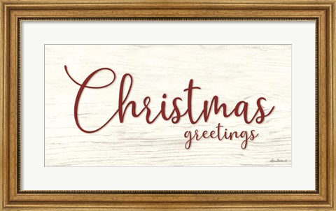 Framed Christmas Greetings Print