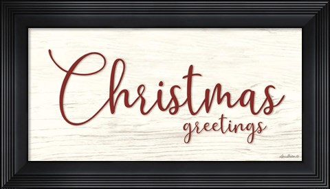 Framed Christmas Greetings Print