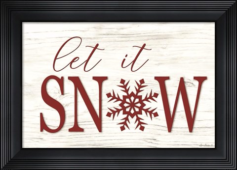Framed Let It Snow Print