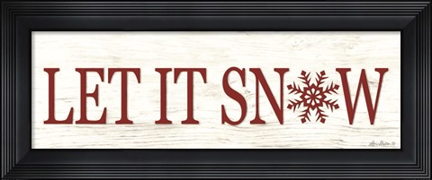Framed Let It Snow Print
