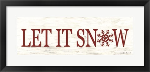 Framed Let It Snow Print