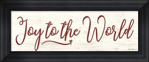 Framed Joy to the World Print