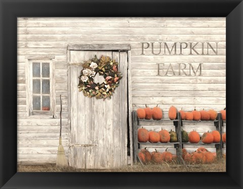 Framed Pumpkin Farm Print